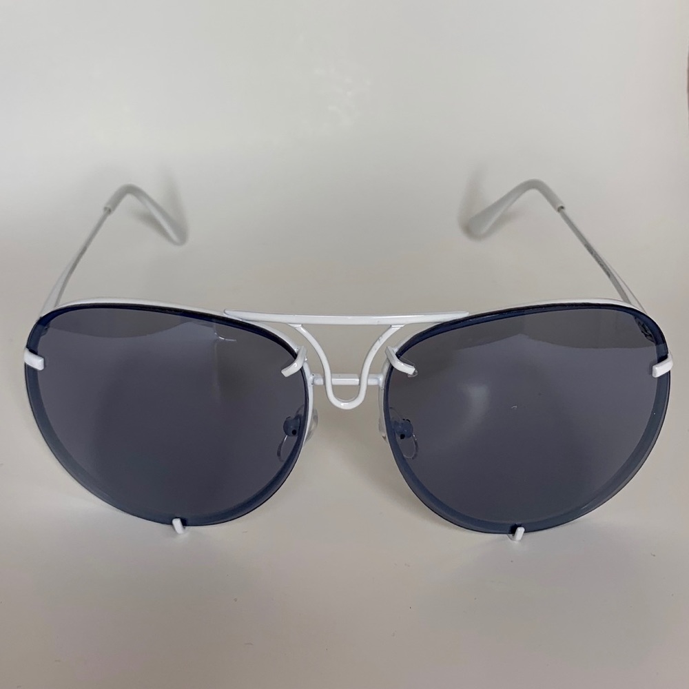 Aviator sunglasses(White)